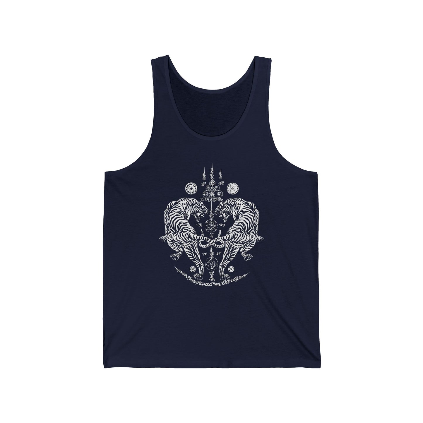 Sak Yant Twin Tigers Jersey Tank - Mistermuaythai