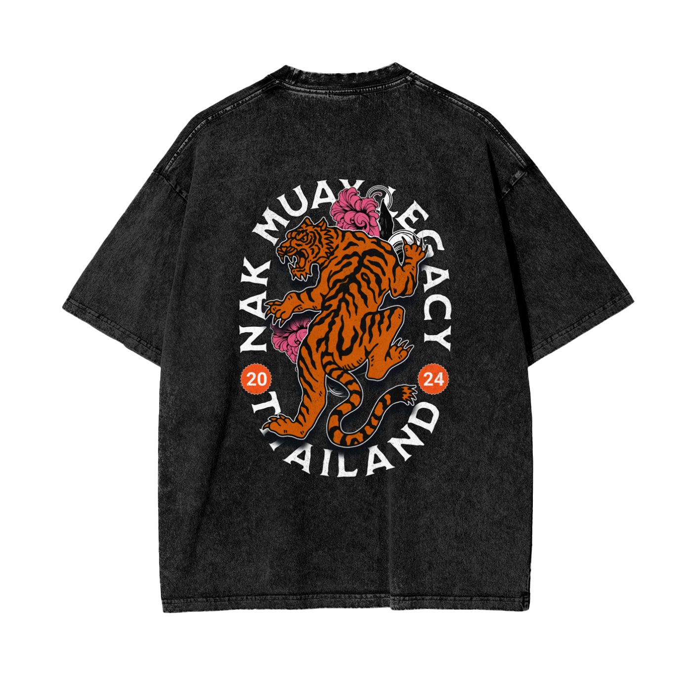 Tiger Spirit Tee Washed T-Shirt - Mistermuaythai