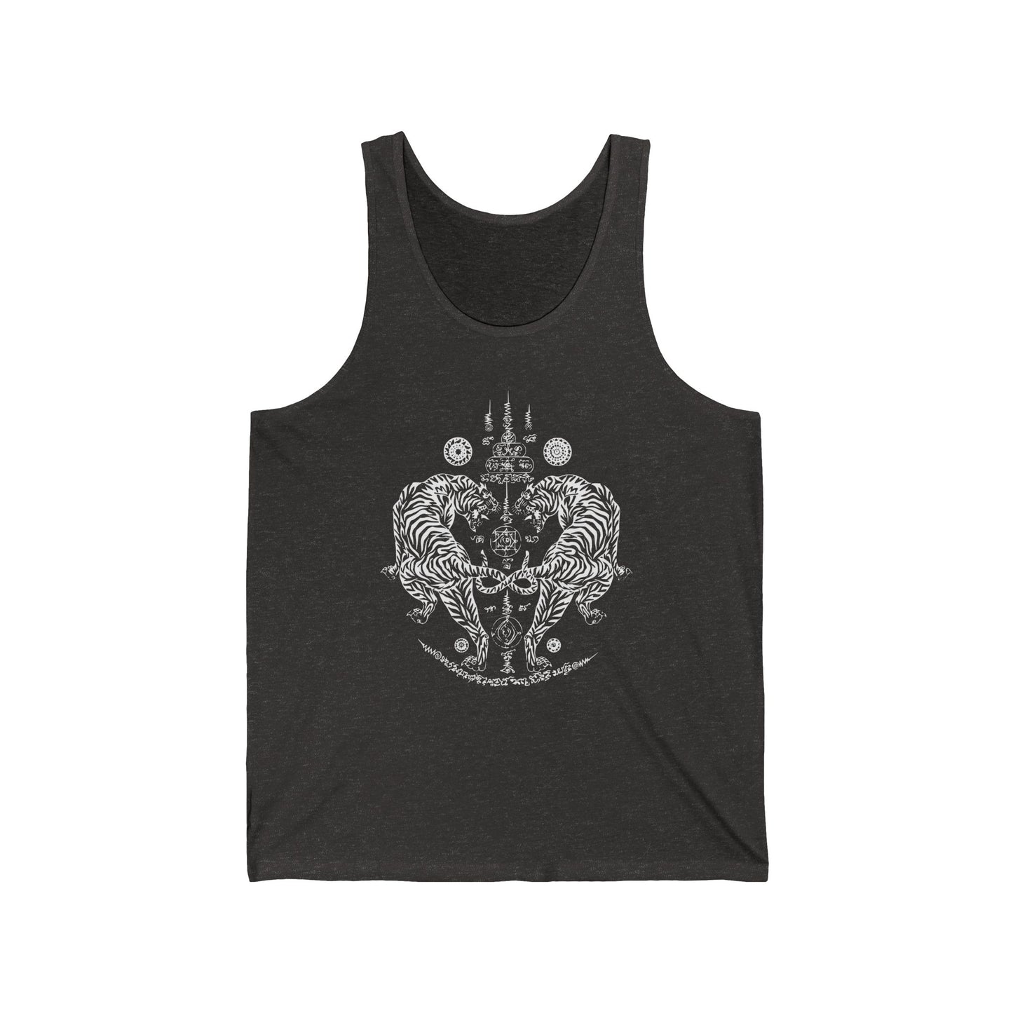 Sak Yant Twin Tigers Jersey Tank - Mistermuaythai