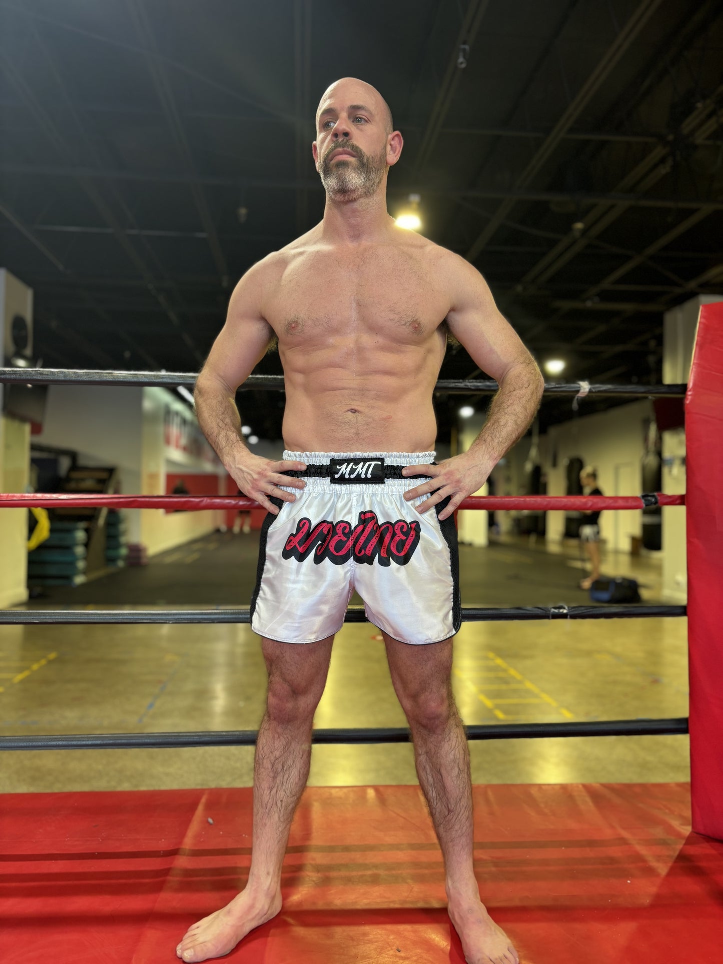MMT White Muay Thai Short - Mistermuaythai