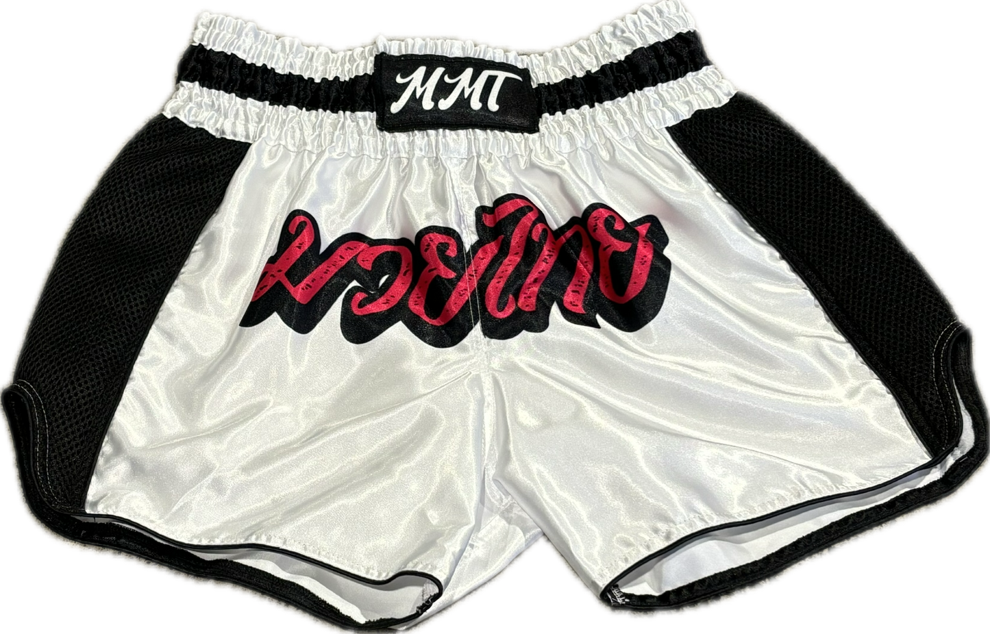 MMT White Muay Thai Short - Mistermuaythai