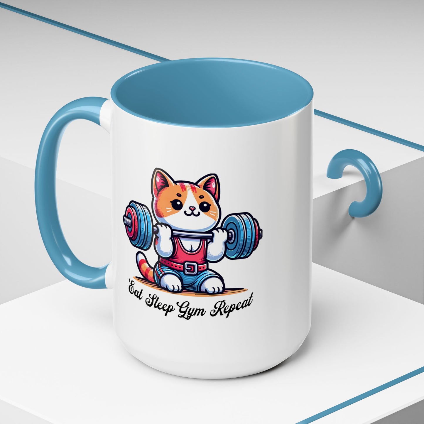 Gym Cat Mug (11, 15oz) - Mistermuaythai