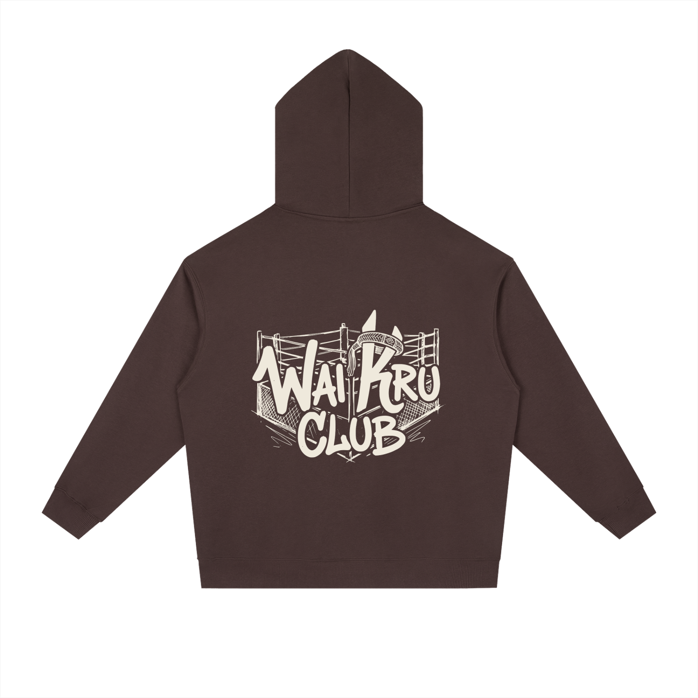 WAI KRU CLUB Ring Side Hoodie - Black