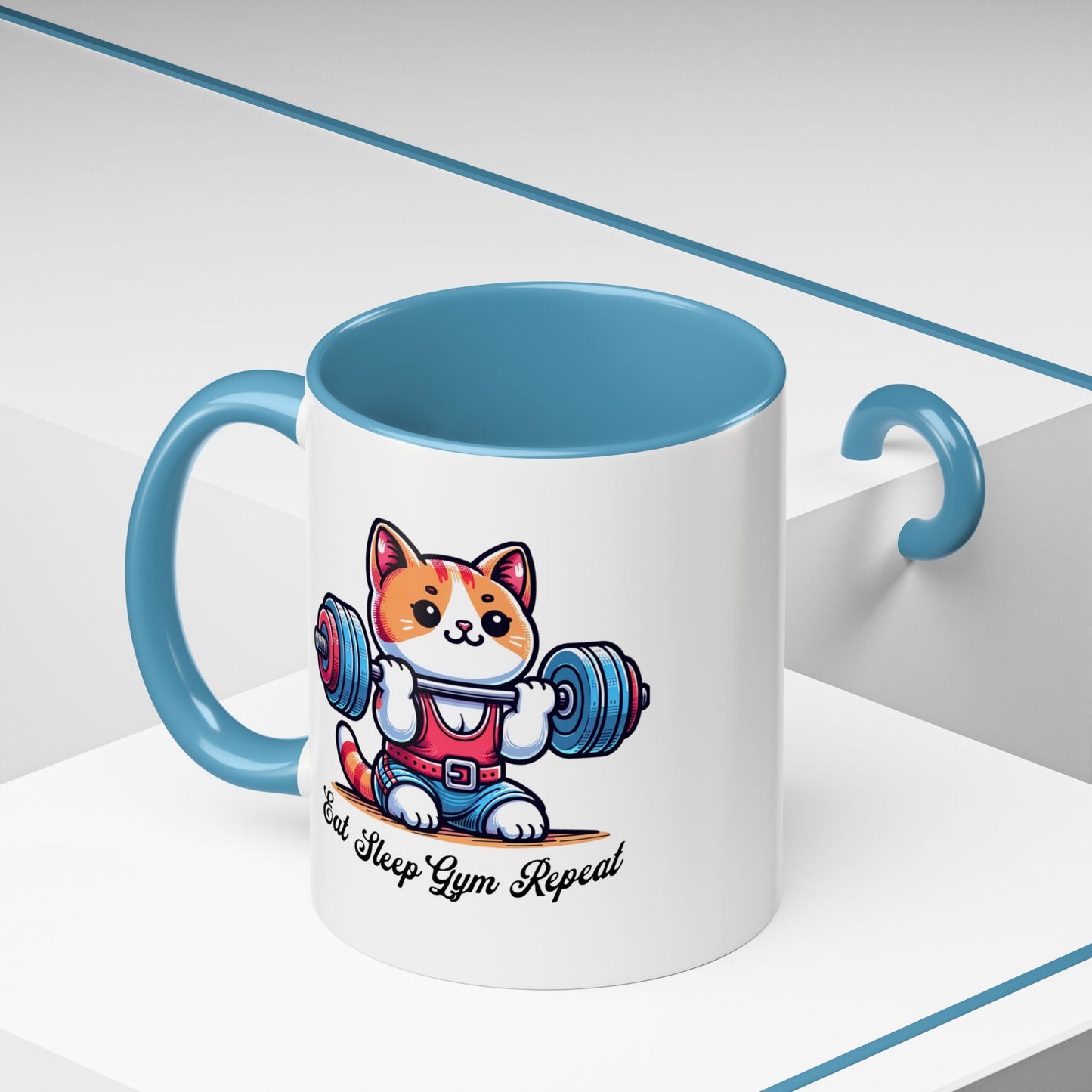 Gym Cat Mug (11, 15oz) - Mistermuaythai