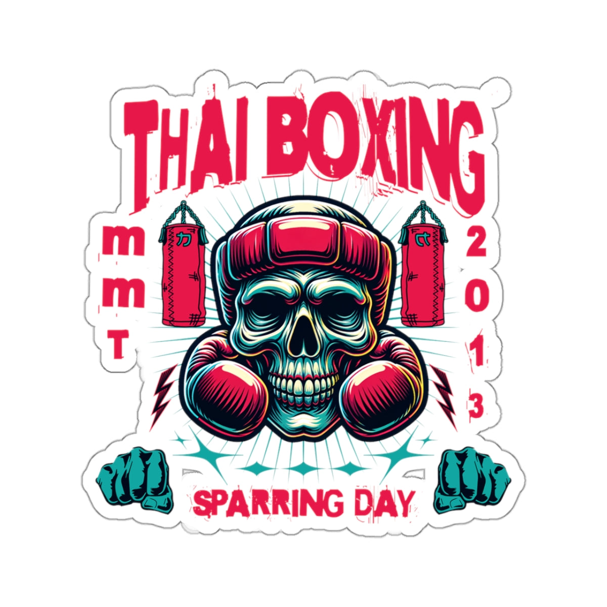 Muay Thai Sparring Day Stickers - Mistermuaythai