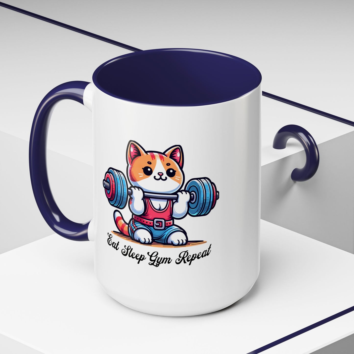 Gym Cat Mug (11, 15oz) - Mistermuaythai