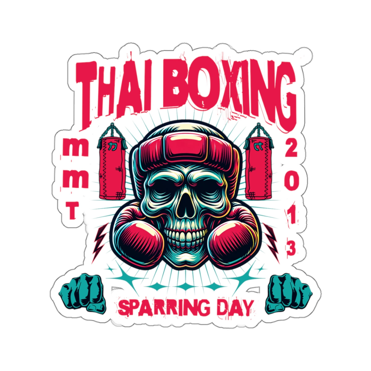 Muay Thai Sparring Day Stickers - Mistermuaythai