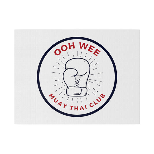 HOO WEE MUAY THAI CLUB. Matte Canvas, Stretched, 0.75" - Mistermuaythai