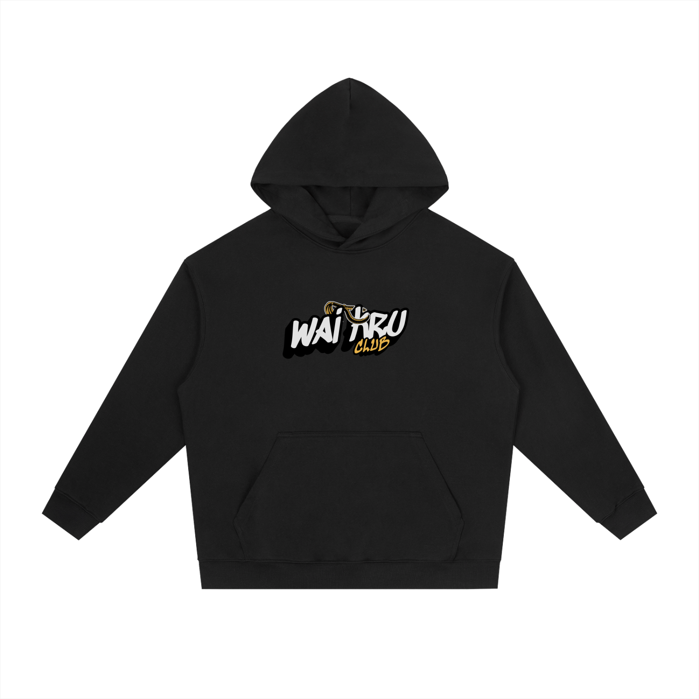 WAI KRU CLUB Ring Side Hoodie - Black