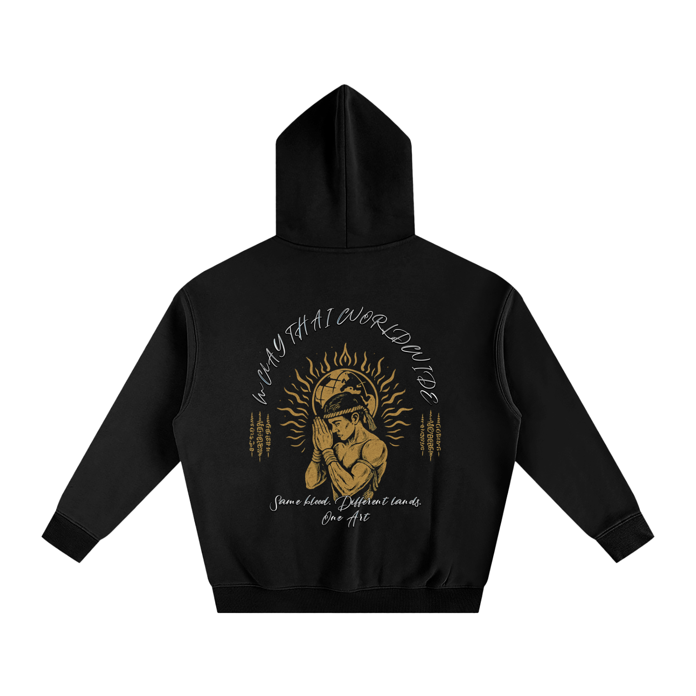 Muay Thai Worldwide Hoodie – Same Blood, Different Lands