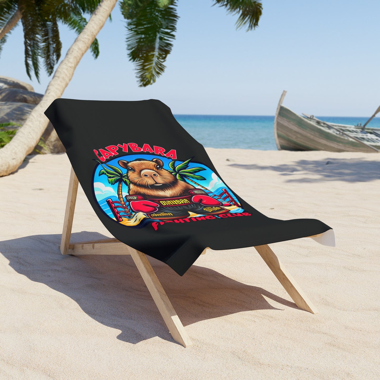 Sabai Sabai Capybara Beach Towel