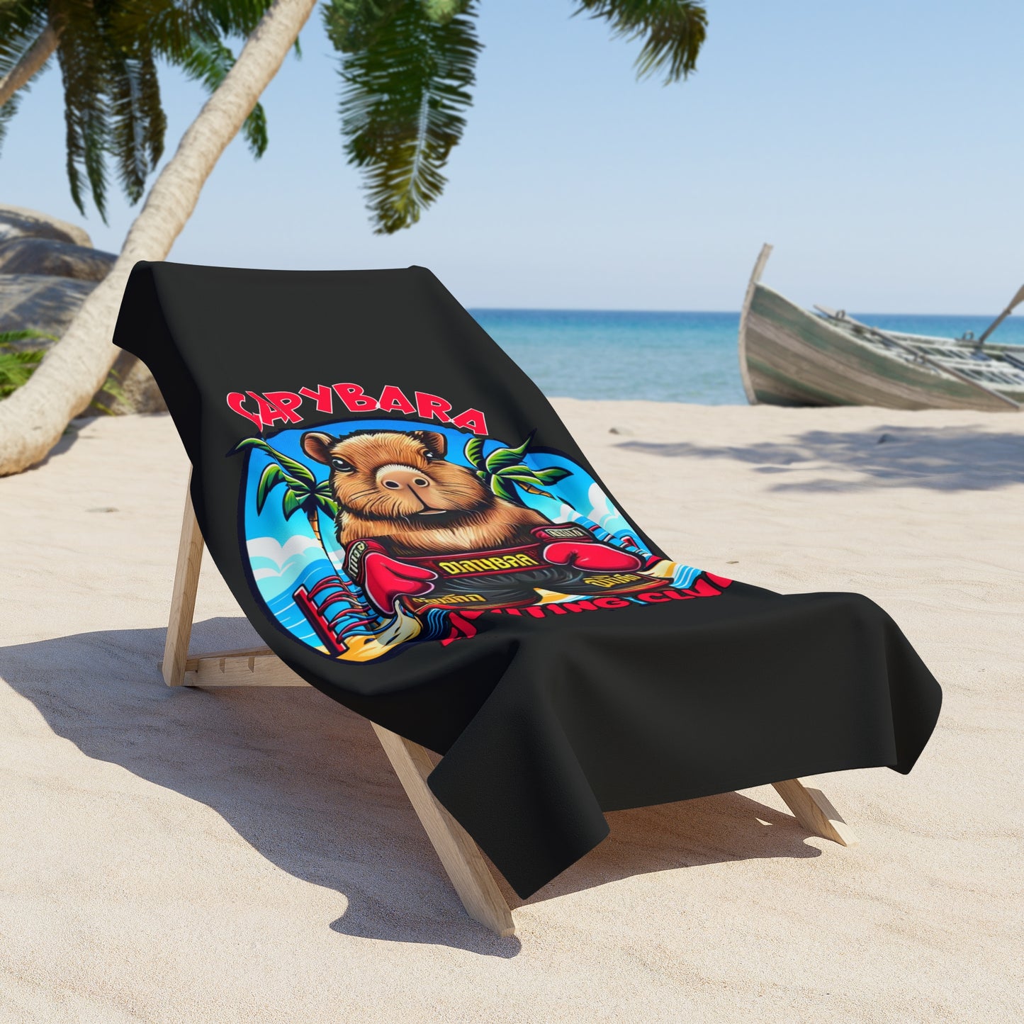 Sabai Sabai Capybara Beach Towel