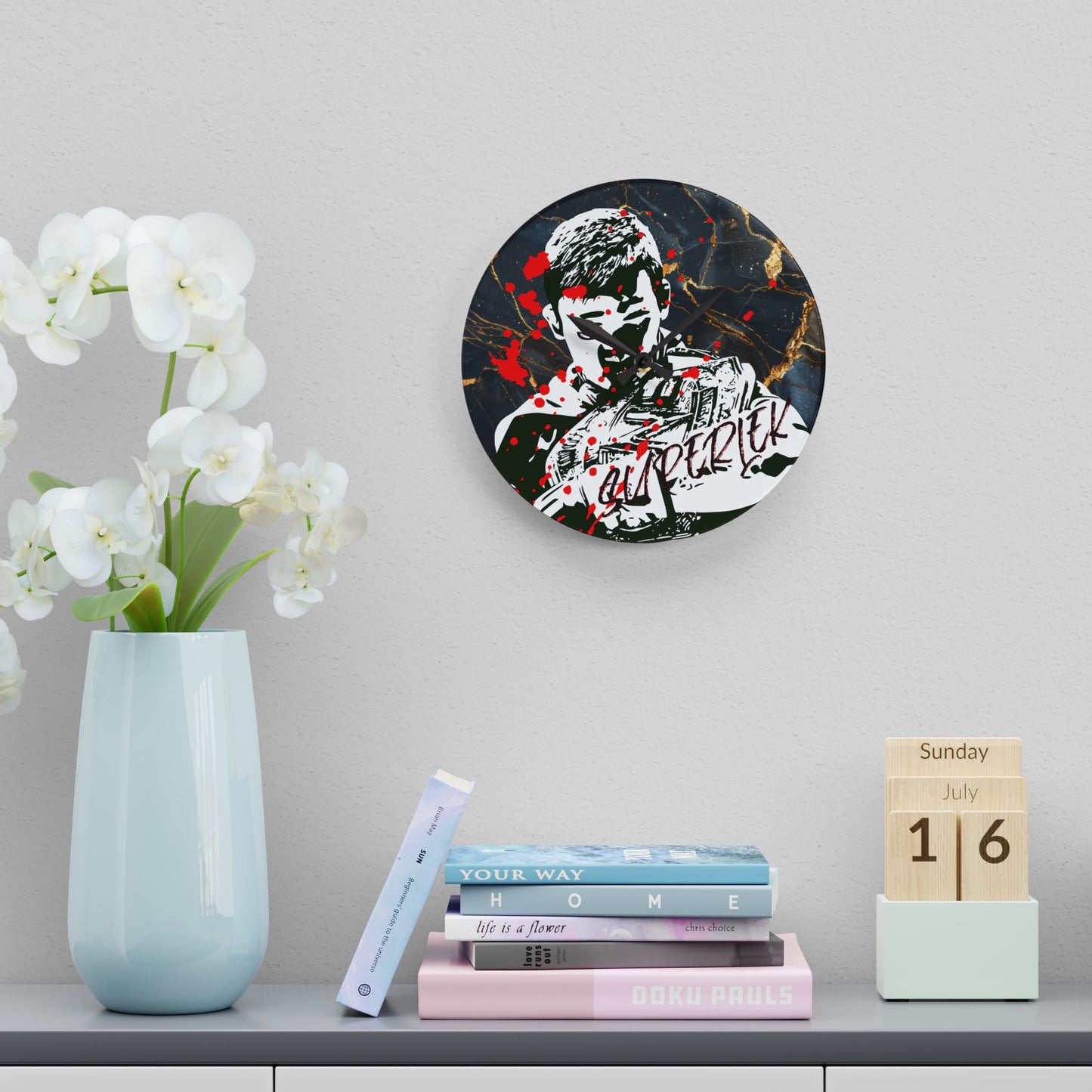 SUPERLEK Acrylic Wall Clock