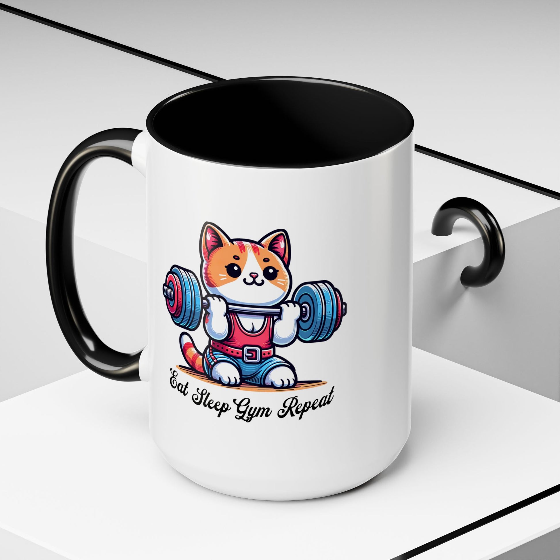 Gym Cat Mug (11, 15oz) - Mistermuaythai