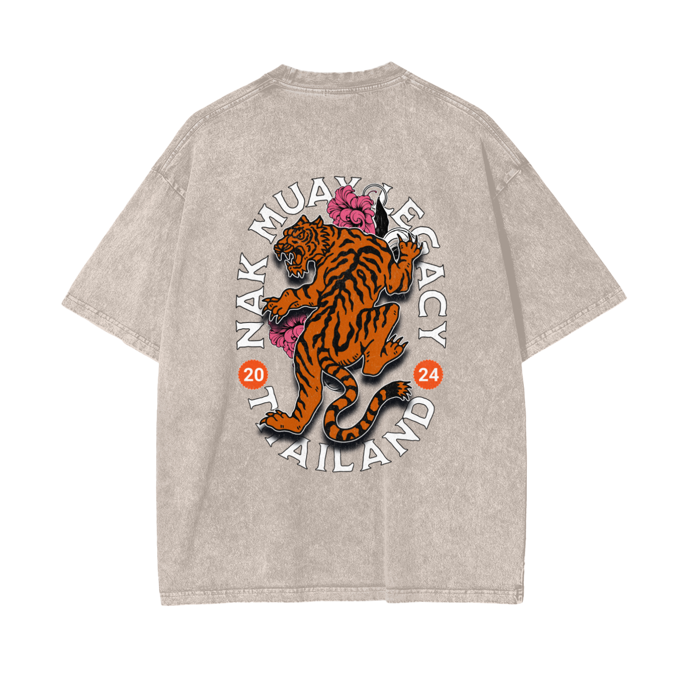 Tiger Spirit Tee  Washed T-Shirt - Mistermuaythai